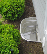 basement egress window well in Williamstown