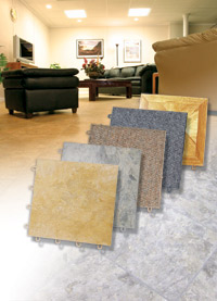 Basement Flooring in a home in Blackwood, New Jersey