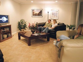 Basement Living Room- Basement Finishing Vineland, New Jersey