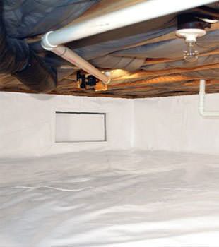 A complete crawl space vapor barrier in Absecon installed by our contractors