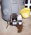 A Egg Harbor City, New Jersey home with a flooding water heater
