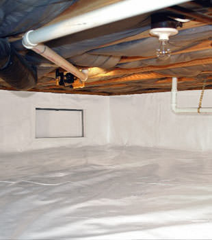A complete crawl space repair system in Philadelphia