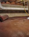 Crawl space drainage matting installed in a home in Mays Landing