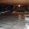 A very large, sealed, and waterproofed crawl space in Philadelphia.