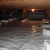 A very large, sealed, and waterproofed crawl space in Philadelphia.