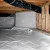 A clean, encapsulated crawl space in Sewell.