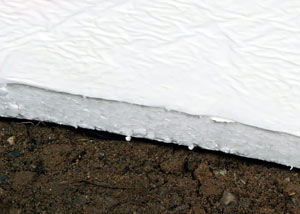 Insulation installed on a crawl space floor in Egg Harbor Township