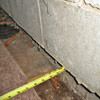 Foundation wall separating from the floor in Pleasantville home