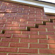 stair step cracking on a foundation wall in Sicklerville