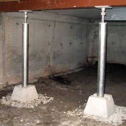 Installed crawl space jack post system in Manchester Township
