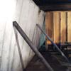 Temporary foundation wall supports stabilizing a Philadelphia home
