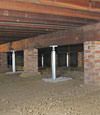 crawl space jack posts installed in New Jersey and Pennsylvania