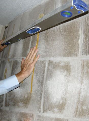 severe foundation wall failure symptoms of a basement wall in Margate City