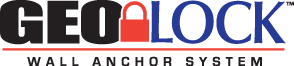 Tilting foundation wall repair logo for GeoLock®