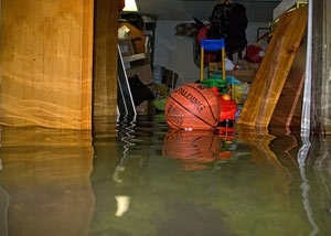 A flooded basement bedroom in Egg Harbor City