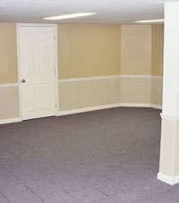 Plastic 20-mil vapor barrier for dirt basements, Marlton, New Jersey and Pennsylvania installation