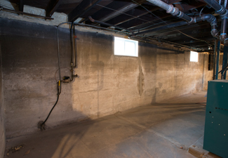 Basement walls after Foamax installation
