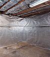 An energy efficient radiant heat and vapor barrier for a Brigantine basement finishing project